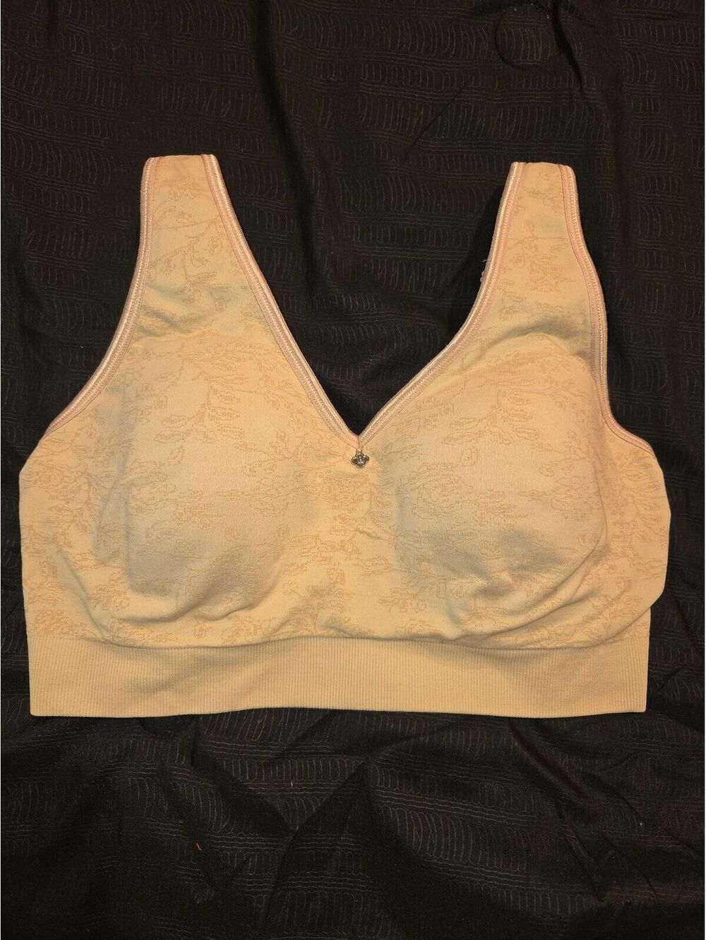 Breezies Tan Jacquard Floral with underwire Full Coverage Bra Nude 34C